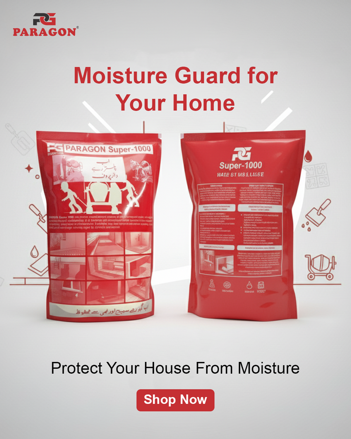 Paragon Super 1000 (Powder) — Integral Waterproofing Chemical for Lanter, Plaster & Sewerage | Concrete/Plaster Admixtureپیراگون سپر 1000 (پاؤڈر) — انٹیگرل واٹر پروفنگ کیمیکل برائے لینٹر، پلستر اور سیوریج | کنکریٹ/پلستر ایڈمکسچر