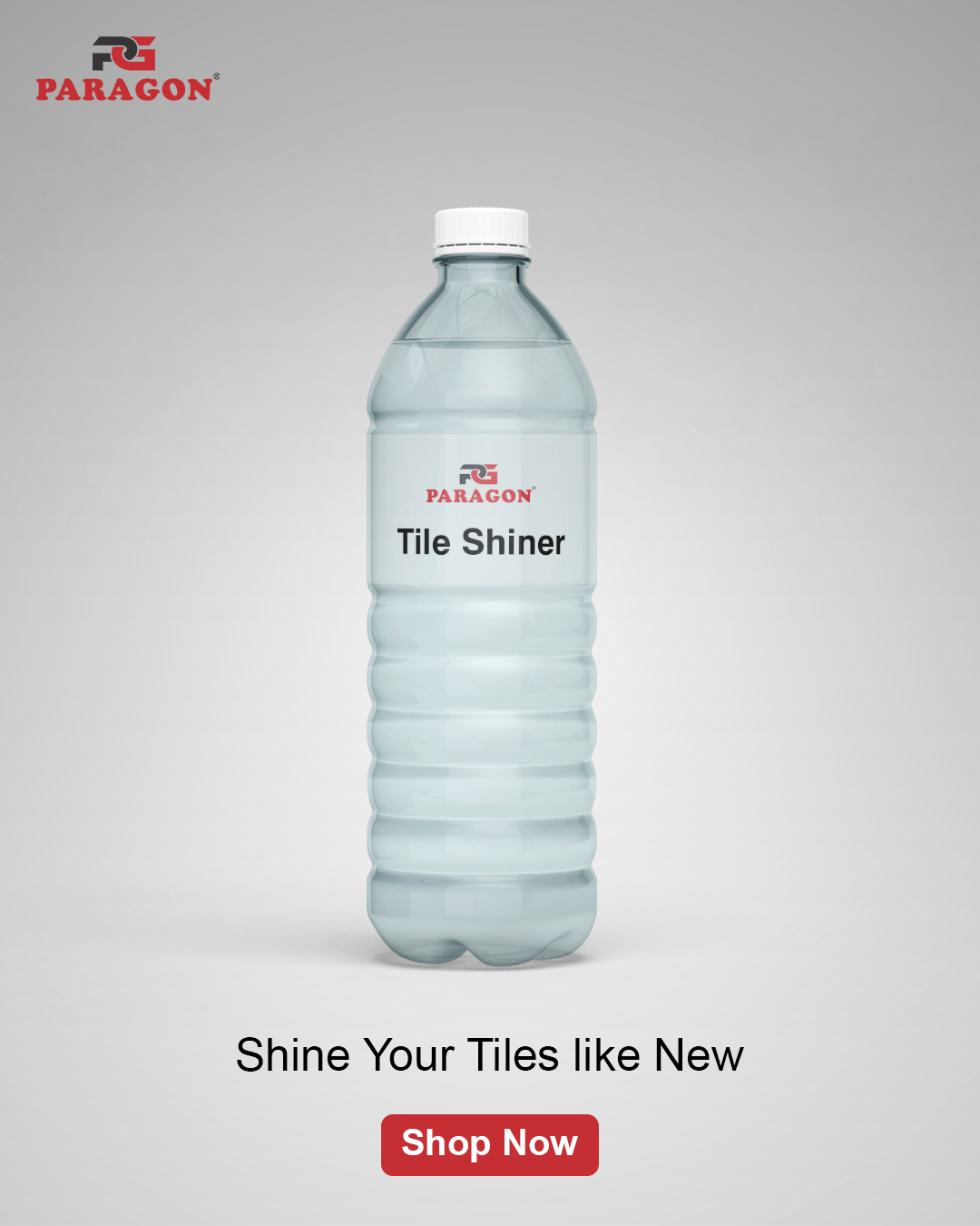 Paragon Tile Shiner — Tile Cleaner & Shiner for Tiles, Marble & Water Tanks | Removes Soap Scum & Water Film | Restores Shine<br>پیراگون ٹائل شائنر — ٹائل کلینر اور شائنر | صابن اور پانی کی تہہ ہٹائے اور چمک بحال کرے | ٹائلز، ماربل اور واٹر ٹینک کے لیے