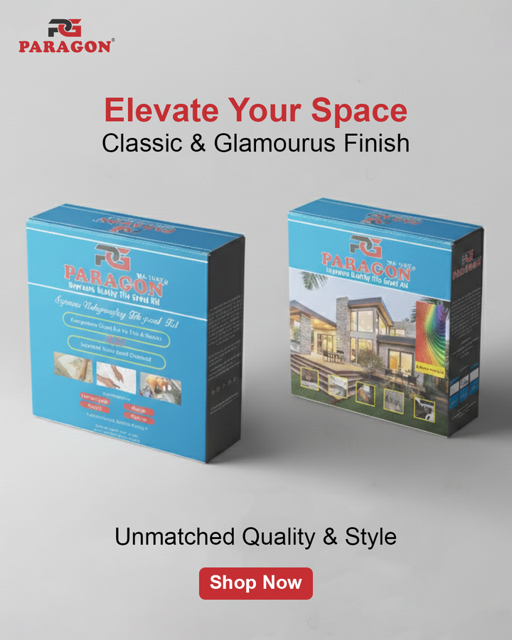Paragon Tile Grout with Waterproof Chemical (2 Component) — Waterproof, Non Absorbent & Crack Proof Joints for Large Tiles پیراگون ٹائل گراؤٹ وِد واٹر پروف کیمیکل (ٹو کمپوننٹ) — واٹر پروف، نان ابزاربنٹ اور کریک پروف جوائنٹس برائے بڑی ٹائلزم