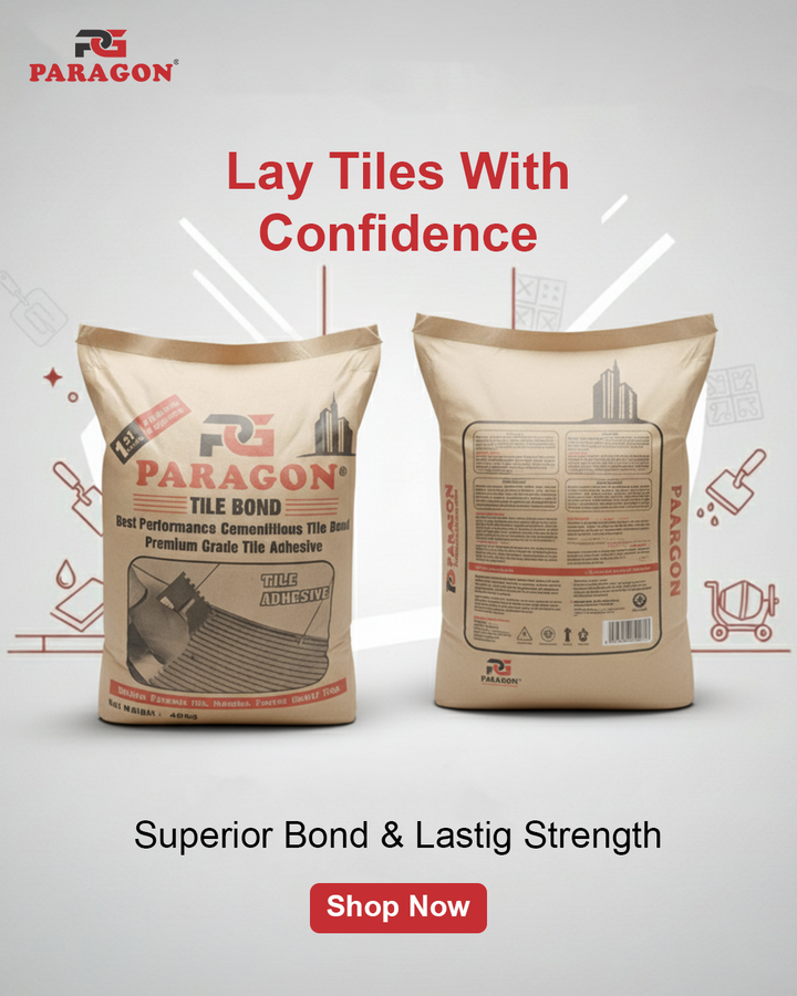 Paragon U White Magically Tile Bond — Non Staining White Tile Adhesive for Front Elevation, Mosaic, Travertine & Sunny White Stone پیراگون یو وائٹ میجکلی ٹائل بونڈ — فرنٹ الیویشن، موزائیک، ٹراورٹین اور سنی وائٹ اسٹون کے لیے نان اسٹیننگ سفید ایڈہیسیو