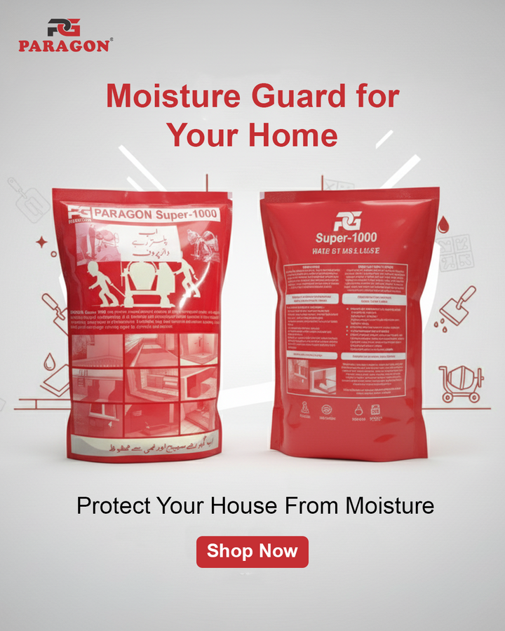 Paragon Super 1000 (Powder) — Integral Waterproofing Chemical for Lanter, Plaster & Sewerage | Concrete/Plaster Admixture<br>پیراگون سپر‑1000 (پاؤڈر) — انٹیگرل واٹر پروفنگ کیمیکل برائے لینٹر، پلستر اور سیوریج | کنکریٹ/پلستر ایڈمکسچر